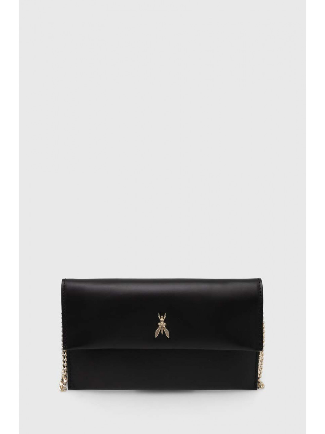 Kožené psaníčko Patrizia Pepe černá barva 2B0050 L011